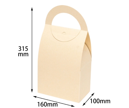ヤマニパッケージ 贈答箱 ハンディーラウンドBOX 3L ミルク 200枚 16-324 1ケース(ご注文単位1ケース)【直送品】