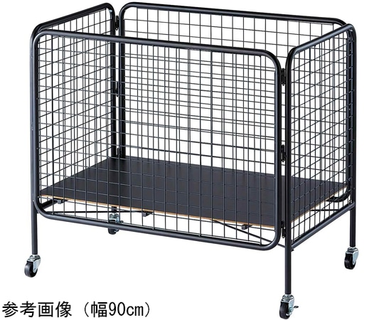 アズワン ユニットワゴン 黒 深型 90×60×80cm 61-797-52-1 1台（ご注文単位1台）【直送品】