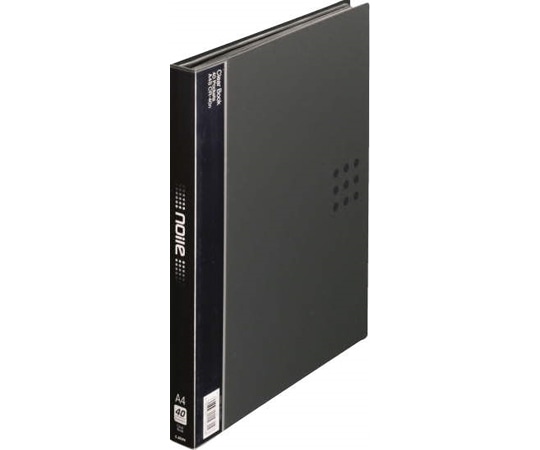 ライオン事務器 クリアーブック<noile>(ノイル) ブラック CR-40N 1冊(ご注文単位1冊)【直送品】