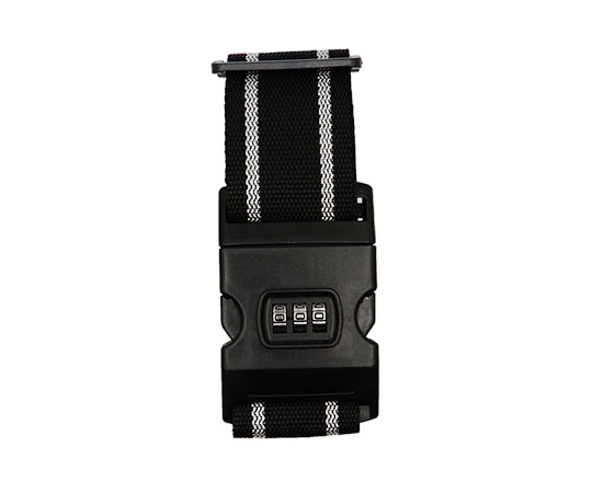 ロジック スーツケースベルト 3ダイヤル ブラック×グレー LG-STCS-BLT-BKGY 1本(ご注文単位1本)【直送品】