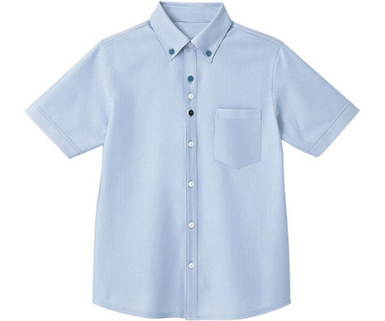 カーシーカシマ HEARTGREEN 半袖ニットシャツ ACTIVE KNIT SHIRT 空 5L HM2419 1枚（ご注文単位1枚）【直送品】