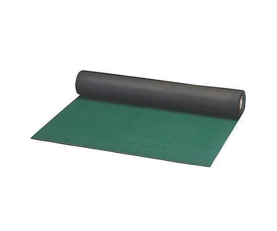 エスコ 1.2x 10m/3.0mm ゴムマット(筋入・緑) EA997RA-43 1巻(ご注文単位1巻)【直送品】