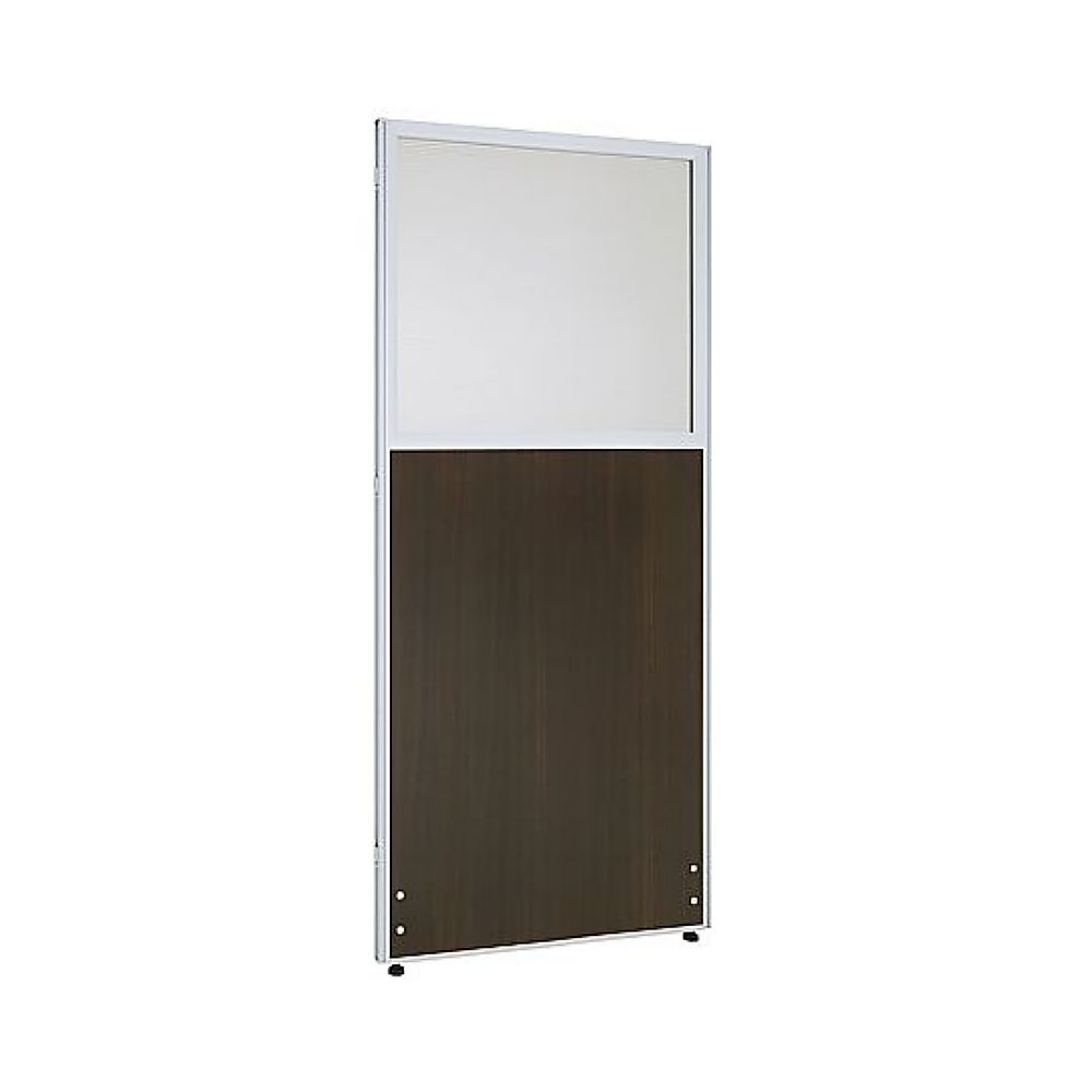 カグクロ メラミン上部ポリカローパーテーション ローズ H1600×W600mm PPM0616-DB 1台(ご注文単位1台)【直送品】