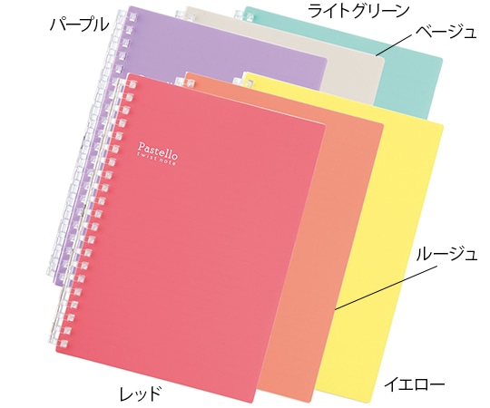 LIHITLAB ツイストノート(B6・S型 21穴) ライトグリーン N1969-19 1冊(ご注文単位1冊)【直送品】