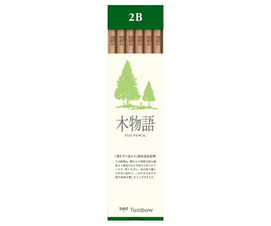 トンボ鉛筆 鉛筆 S木物語 2B 1ダース(12本入) LA-KS2B 1ダース（ご注文単位1ダース）【直送品】