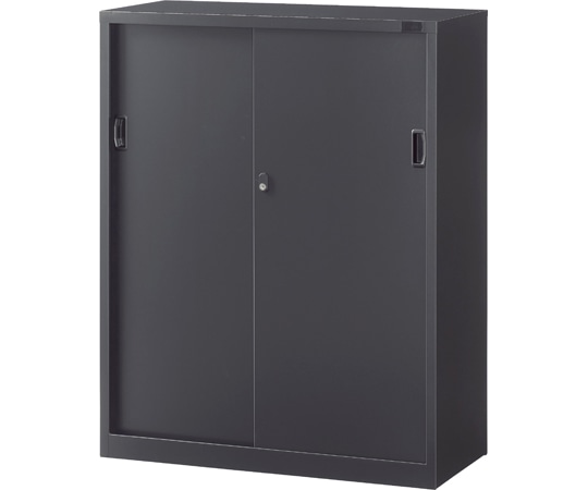 生興 A4判対応書庫ASK ブラック H1110mm 下置用 スチール引戸 W880 ASK-34S 1台(ご注文単位1台)【直送品】