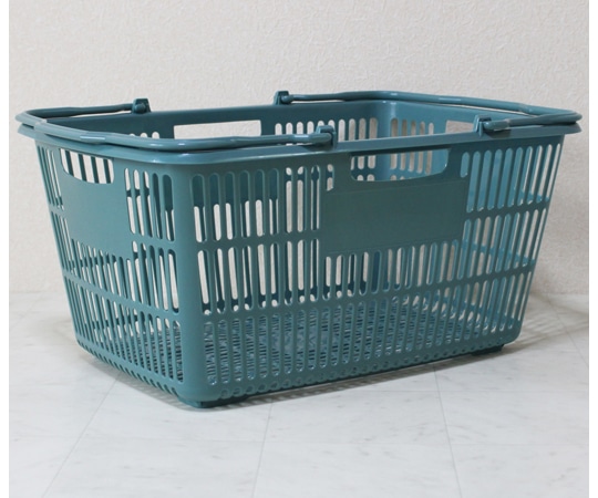 大和産業 買い物かご ブルーグリーン 5個入 SB-33 1セット(ご注文単位1セット)【直送品】