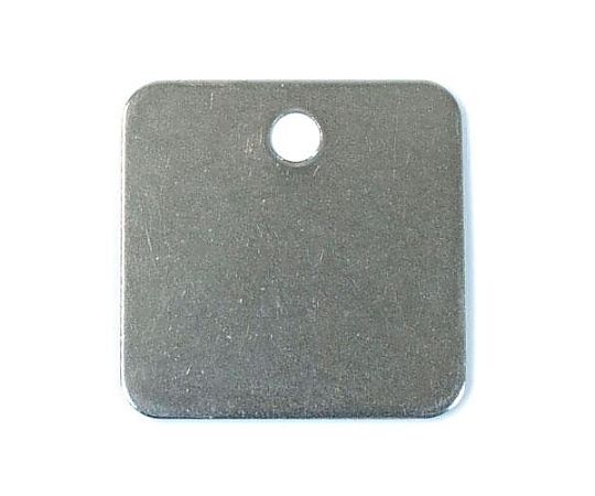 エスコ 25x25mm タグブランク(ステンレス 角/10枚) EA591HC-21 1PACK(ご注文単位1PACK)【直送品】