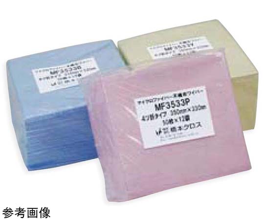 橋本クロス マイクロファイバー不織布ワイパー 4ツ折 ブルー 350×330mm 50枚×12袋 MF3533B 1ケース(ご注文単位1ケース)【直送品】