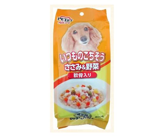 ペットアイ いつものごちそう ささみ&野菜 軟骨入り 80gx3P 1パック(ご注文単位1パック)【直送品】