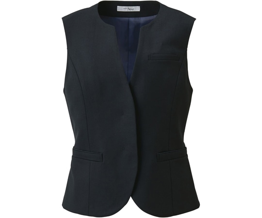 カーシーカシマ ENJOYNoir ベスト CROSS WOOL STRETCH ブラック 11号 NAV003 1枚（ご注文単位1枚）【直送品】
