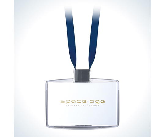 ソニック スペースエイジ ネームカードホルダー ブルー EX-2604-B 1個(ご注文単位1個)【直送品】