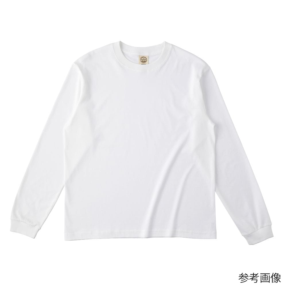 フェリック オーガニックコットンロングスリーブTシャツ(リブ有) ホワイト L OGL914-WHT-L 1枚（ご注文単位1枚）【直送品】