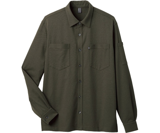 カーシーカシマ CAREAN 長袖ニットシャツ T/C KANOKO SHIRT カーキ 5L CWY173 1枚（ご注文単位1枚）【直送品】