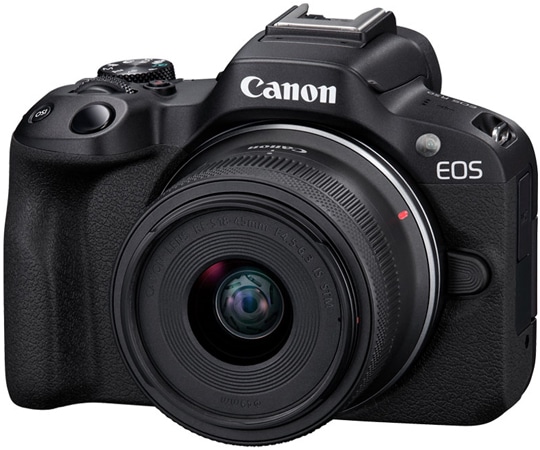 キヤノン ミラーレスカメラ レンズキット ブラック EOSR50BK-1845ISSTMLK 1個（ご注文単位1個）【直送品】
