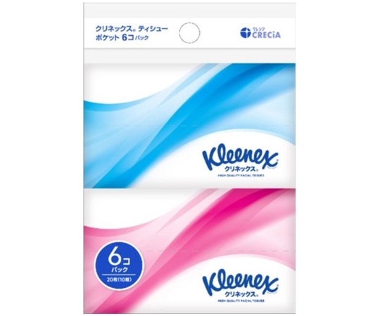 クレシア クリネックス ティシュー ポケット 6個パック 1個(ご注文単位1個)【直送品】