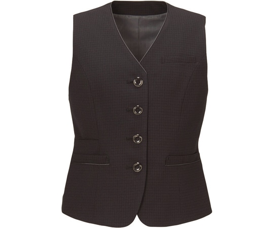 カーシーカシマ ENJOY ベスト CONFIDENCE SUITS ブラック 19号 EAV851 1枚（ご注文単位1枚）【直送品】