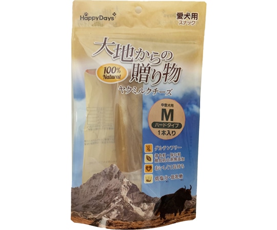 ペットプロジャパン HappyDays 大地からの贈り物 ヤクミルクチーズ M 1本入 1本(ご注文単位1本)【直送品】