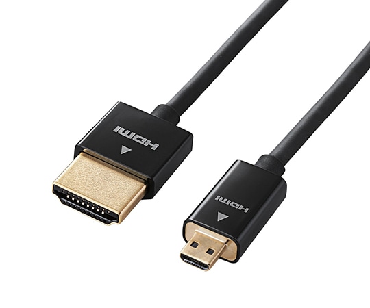 エレコム カメラ接続用HDMIケーブル(HDMI microタイプ) 2.0m ブラック DGW-HD14SSU20BK 1本(ご注文単位1本)【直送品】