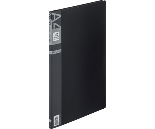 ライオン事務器 クリアーブック ミナノ ブラック CR-10M 1冊(ご注文単位1冊)【直送品】