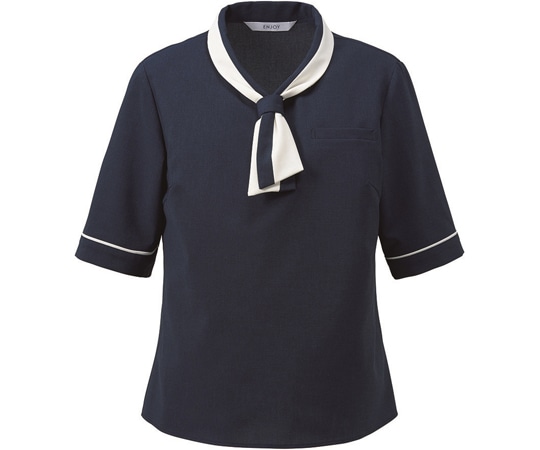 カーシーカシマ ENJOY オーバーブラウス TRABEST CARE ネイビー 5号 EST837 1枚(ご注文単位1枚)【直送品】