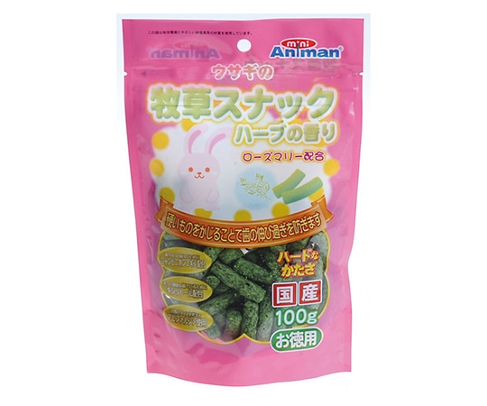 ドギーマンハヤシ ウサギの牧草スナック ハーブの香り 100g 1袋(ご注文単位1袋)【直送品】