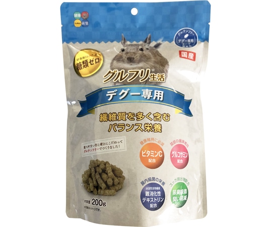 ハイペット グルフリ生活 デグー専用 200g 1袋(ご注文単位1袋)【直送品】