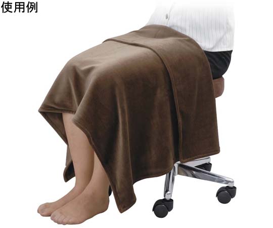 CML CKL ベロア 膝掛け ブラウン V011901 1枚(ご注文単位1枚)【直送品】