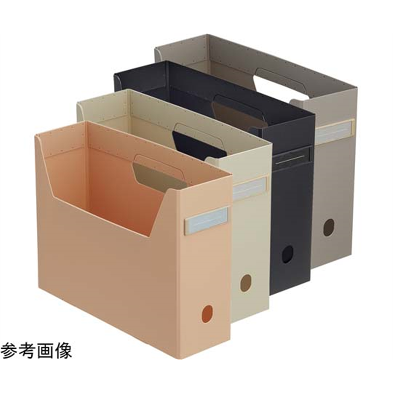 LIHITLAB ボックスファイル(ハイタイプ)ブラック F291-24 1冊(ご注文単位1冊)【直送品】