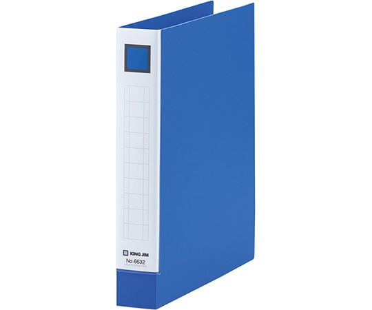 キングジム レバーリングファイル 青 6632 1冊(ご注文単位1冊)【直送品】