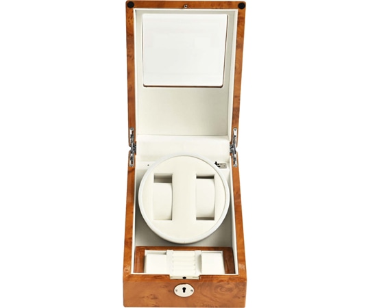 Es'prima 木製2連ワインディングマシーン 薄木目 LU2223001RW 1個(ご注文単位1個)【直送品】