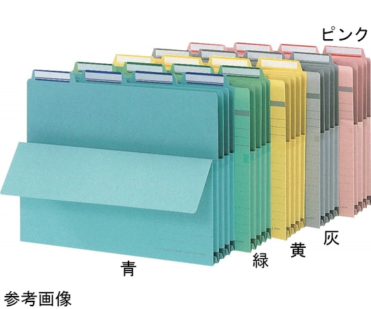 ライオン事務器 4カット持出フォルダ (懸案フォルダー) 緑 No.44PF-4P 1組(ご注文単位1組)【直送品】
