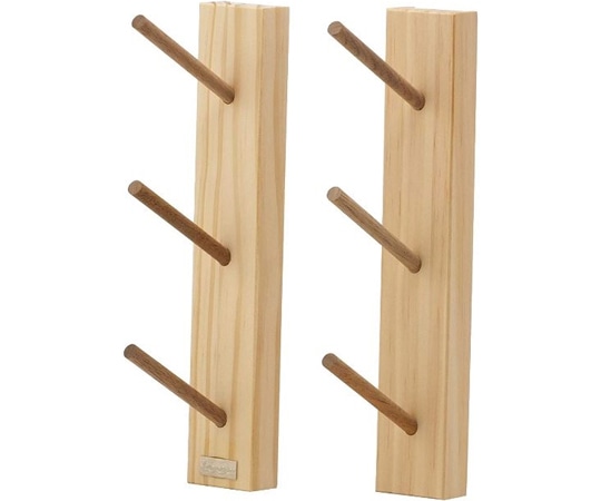 ライフサーブ EASY RAKE for Rod モダンスタイル 3段(無塗装) 1個(ご注文単位1個)【直送品】