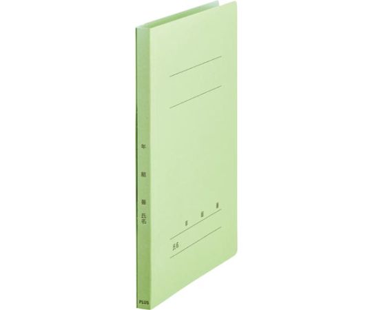 プラス フラットF 年組番氏名A4タテ グリーン NO.021GA GR 1冊（ご注文単位1冊）【直送品】