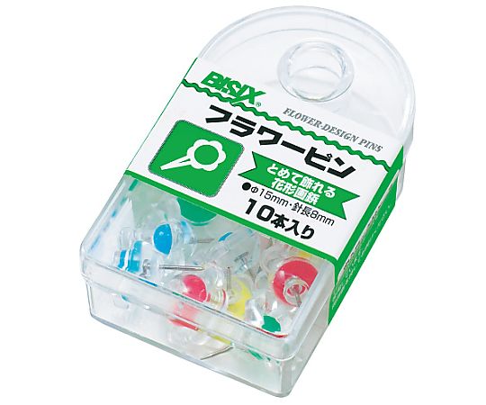 ミツヤ フラワーピン 透明 10本×5箱入 BX1-10-T 1ケース(ご注文単位1ケース)【直送品】