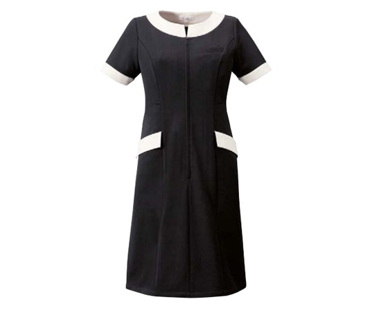 Calala(キャララ) ワンピース ブラック 15号 丸編みニット CL-0240 1着（ご注文単位1着）【直送品】