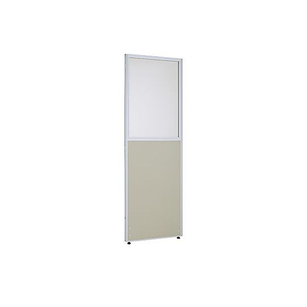 カグクロ クロス上部ポリカローパーテーション ライトグレー H1800×W600mm PPN0618-LG 1台(ご注文単位1台)【直送品】