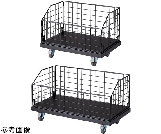 ストア・エキスプレス 高耐荷重ジャンブルワゴン 黒 W120cm 61-797-59-2 1台（ご注文単位1台）【直送品】