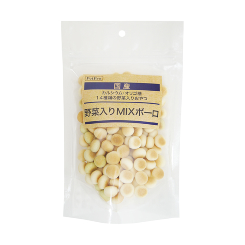 ペットプロジャパン ペットプロ 国産おやつ 野菜入りMIXボーロ 80g 1個(ご注文単位1個)【直送品】
