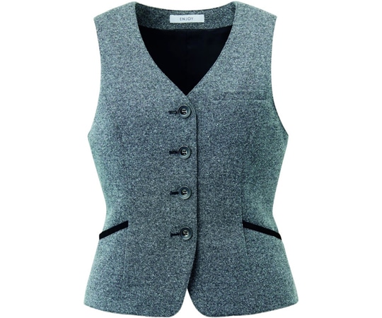 カーシーカシマ ENJOY ベスト KNIT TWEED 13号 EAV717 1枚(ご注文単位1枚)【直送品】
