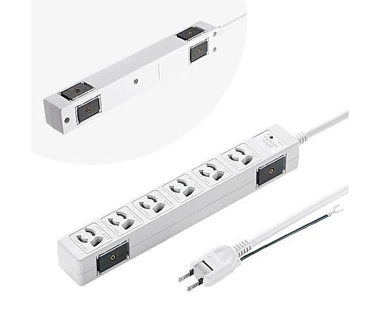サンワサプライ 5m タップ(6口/2P/マグネット付/雷ガード) EA815GM-408 1個(ご注文単位1個)【直送品】