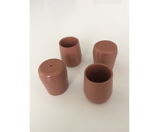 ツチノ パイプ脚キャップ 茶丸 24mm 51-065 1パック(ご注文単位1パック)【直送品】