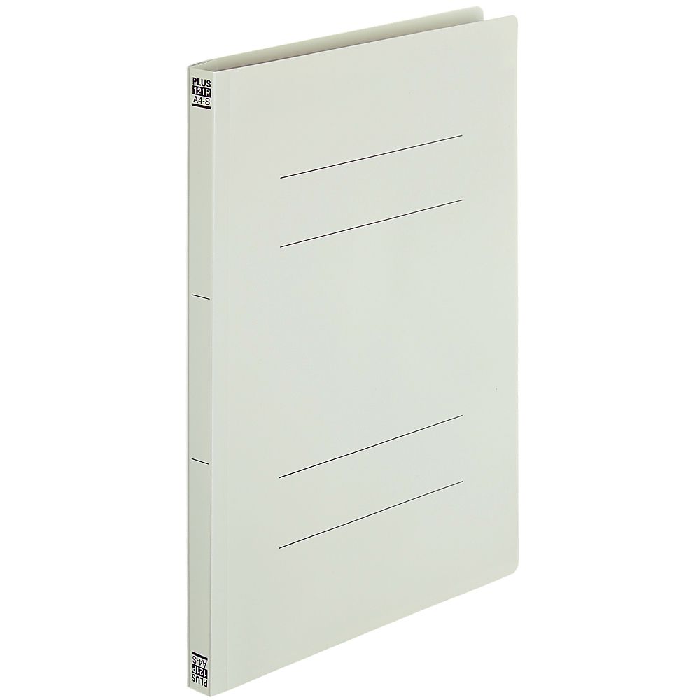 プラス PPフラットファイル A4S グレー 1冊 No.121P 1冊(ご注文単位1冊)【直送品】