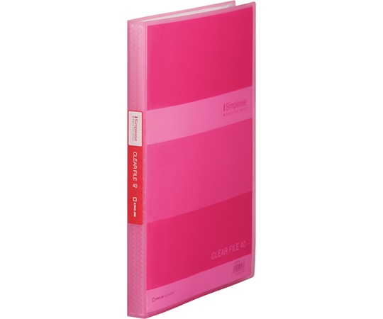 キングジム シンプリーズ クリアーファイル(透明) ピンク 184TSPW 1冊(ご注文単位1冊)【直送品】