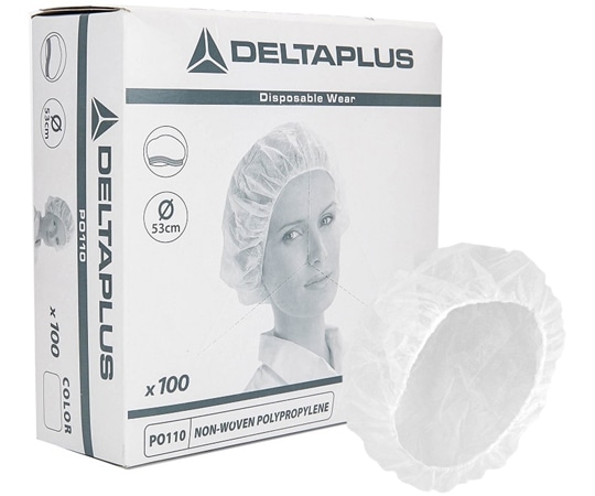 Delta Plus 不織布使い捨てギャザーキャップ 1ケース(100枚×10箱入) D0075-C 1ケース (ご注文単位1ケース)【直送品】