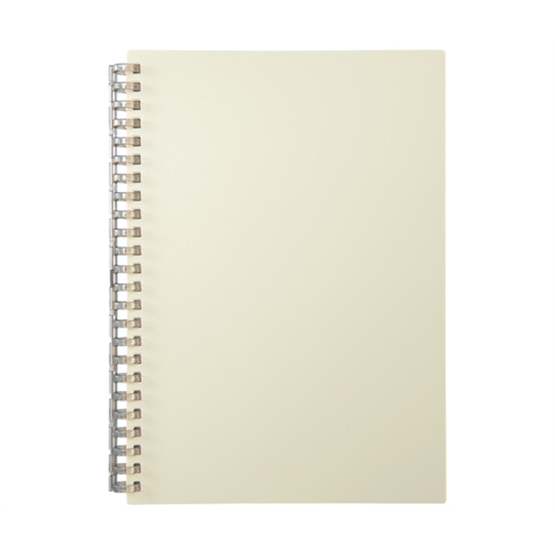 LIHITLAB Mutual オープンリングノート A5 アイボリー N2673-16 1冊(ご注文単位1冊)【直送品】