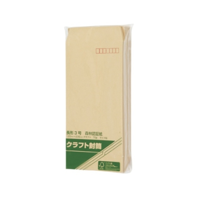 寿堂 森林認証紙封筒(サイド貼り) 522 1枚(ご注文単位1枚)【直送品】