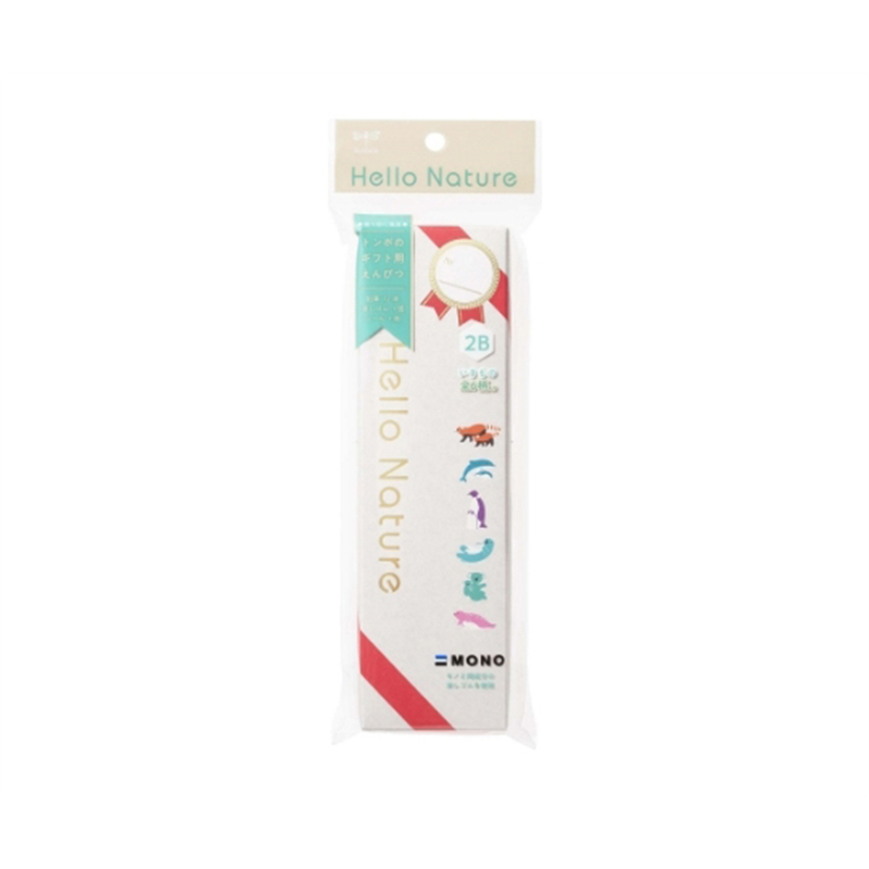 トンボ鉛筆 ハローネイチャー ギフト用鉛筆セット 2B 1箱(12本入) MP-KHN2-2B 1箱(ご注文単位1箱)【直送品】