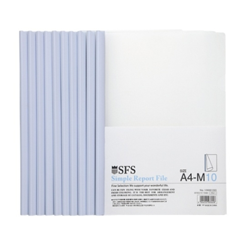 たんぽぽ レポートファイル ホワイト 1セット(10冊入) 109991092 1セット(ご注文単位1セット)【直送品】