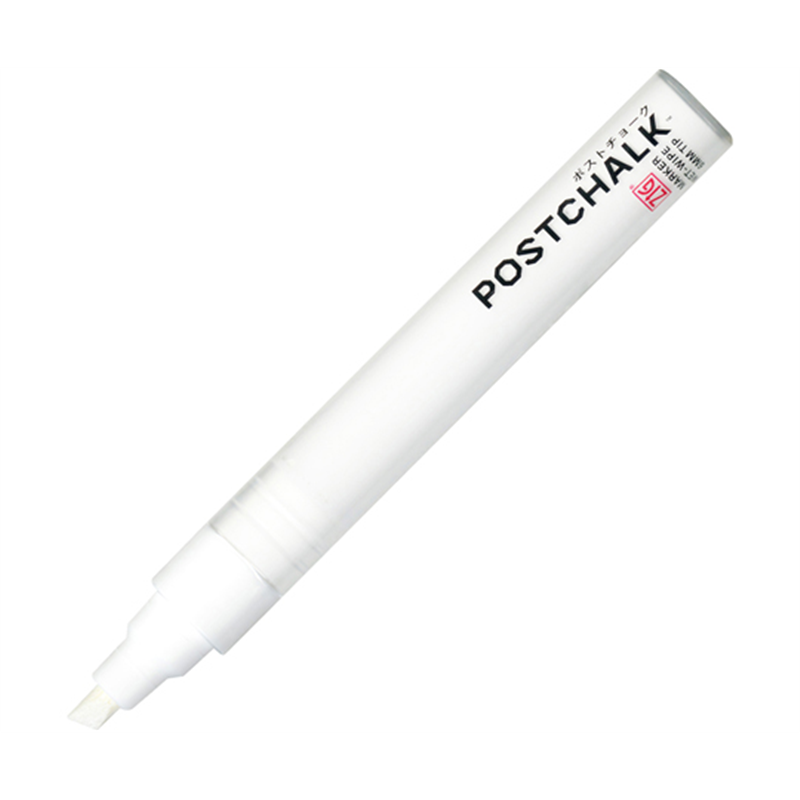 呉竹 ZIG POSTCHALK MARKER WET-WIPE 6MM TIP/WHITE セリース 1セット(10本入) 1セット(ご注文単位1セット)【直送品】
